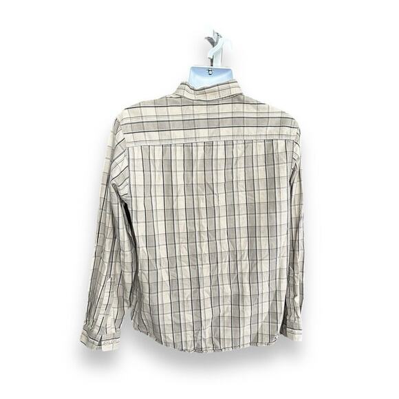 Columbia Men's Tan Plaid Cotton Button-Down Shirt Medium - Picture 2 of 6